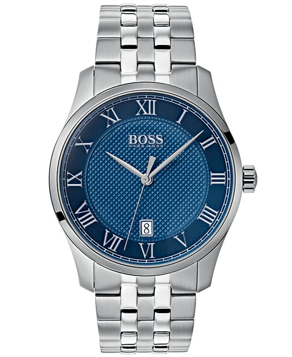 BOSS Hugo Boss Men's Master Stainless Steel Bracelet Watch 41mm
