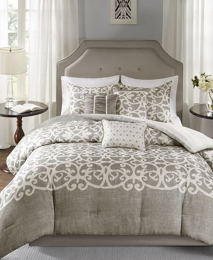 Madison Park Cortana 7Pc. King Comforter Set & Reviews Comforter