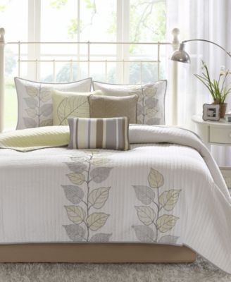 Shop Madison Park Caelie Quilted Quilt Sets In Yellow
