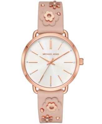 michael kors portia floral watch