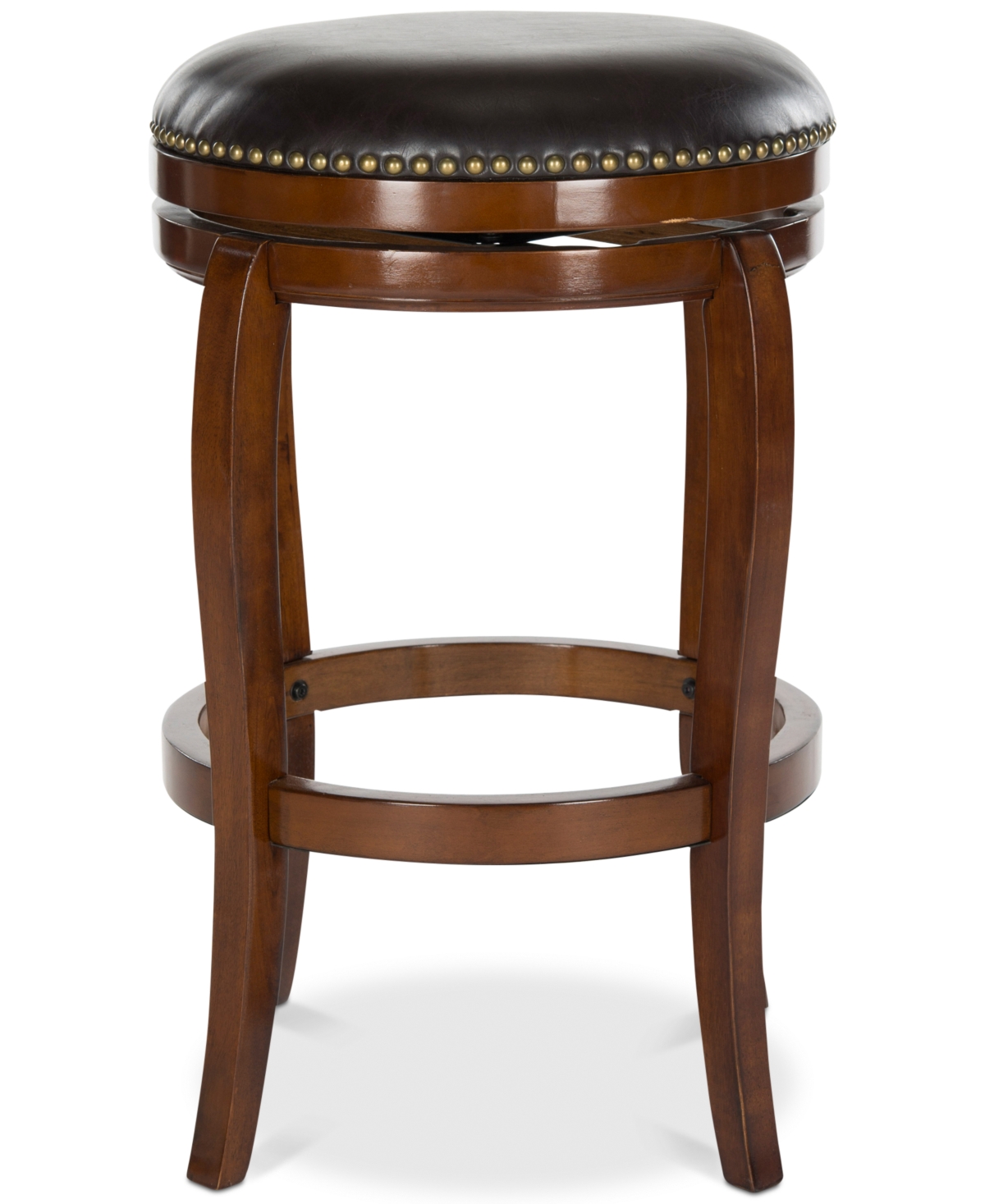 Safavieh Kaleda Stool In Black,walnut