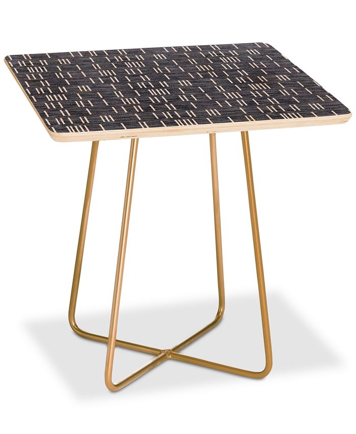 Deny Designs - Holli Zollinger Mudcloth Light Square Side Table