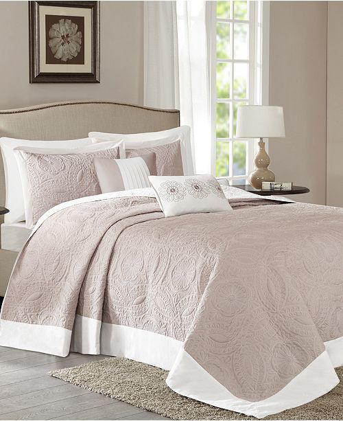 Madison Park Ashbury 5Pc. Quilted Queen Bedspread Set & Reviews Bed