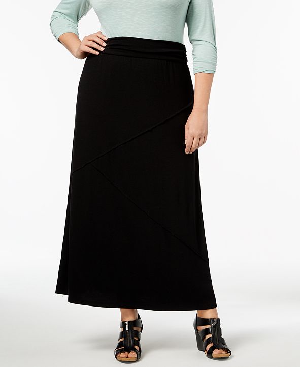 Style & Co Plus Size Maxi Skirt, Created for Macy's & Reviews - Skirts ...