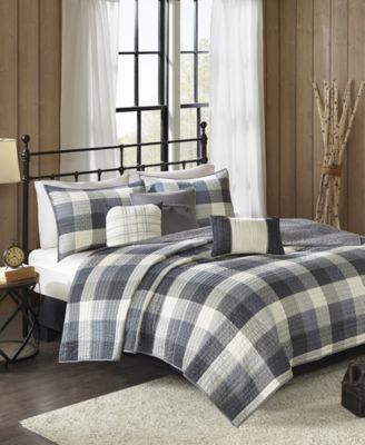 Ridge Herringbone 6-Pc. Quilt Set, King/California King