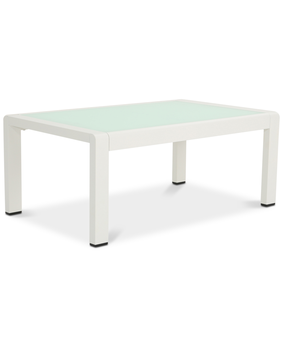 Noble House San Pico Outdoor Coffee Table In White