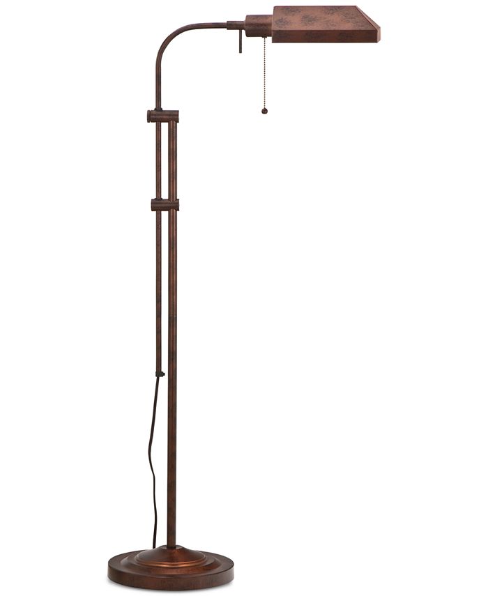 Cal Lighting - 100W Rust Pharmacy Floor Lamp with Adjustable Pole