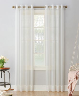 No. 918 Sheer Voile Grommet Top Curtain Collection In Eggshell