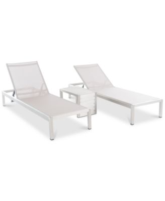 Greyson Outdoor Chaise Lounge & Small End Table 3-Pc. Set
