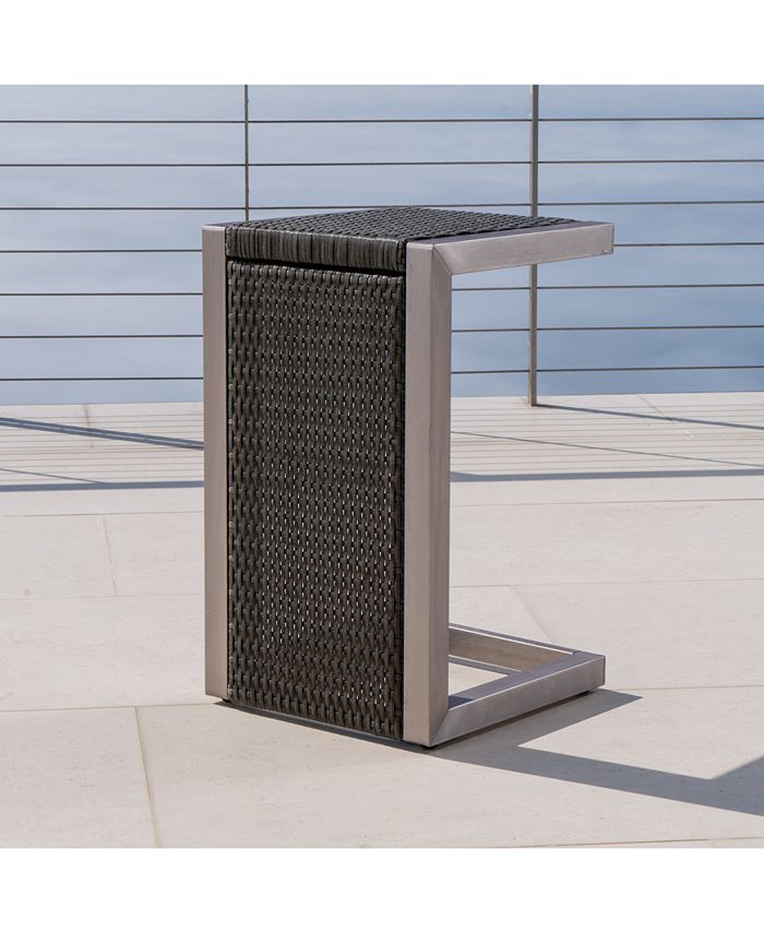 Noble House Greyson Outdoor Chaise Lounge & End Table 3Pc. Set Macy's