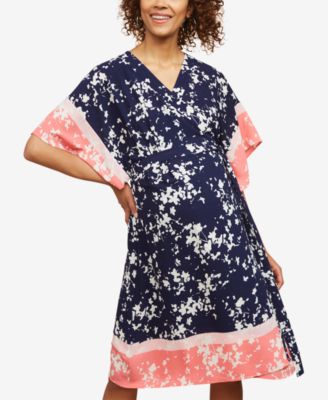 Motherhood Maternity - Maternity Printed Wrap Dress