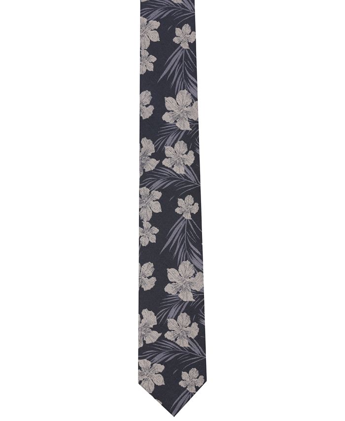 Bar III Men's Heli Floral Skinny Tie, Created for Macy's - Macy's