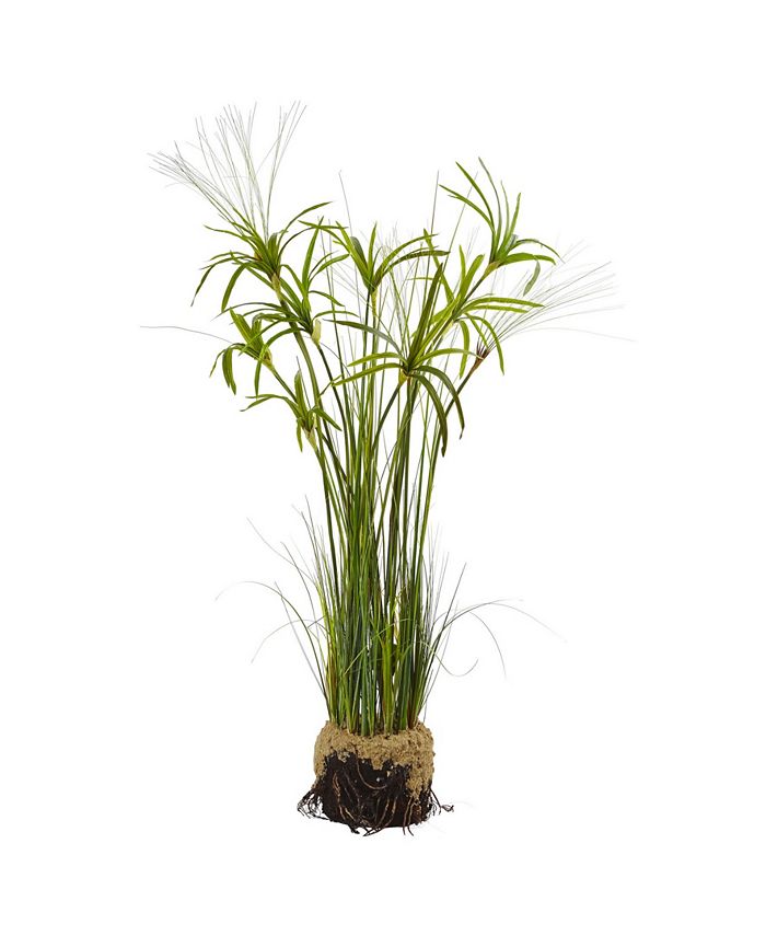 Nearly Natural - 48" Papyrus Plant & Soil Artificial Arrangement
