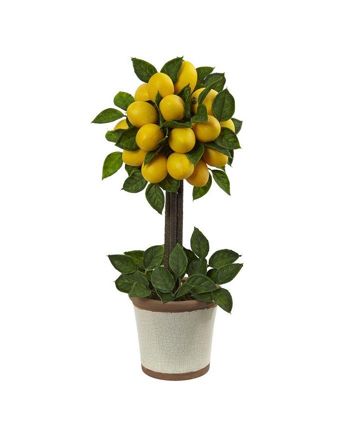 Nearly Natural - Lemon Ball Artificial Topiary Arrangement
