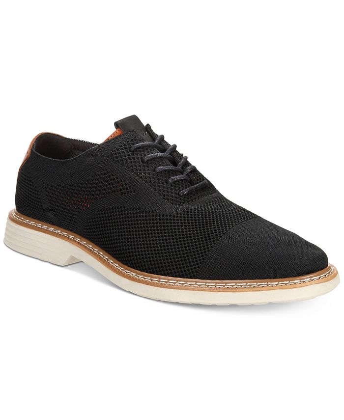 Alfani Men's Varick Alfatech Comfort FLX Textured Knit Oxfords, Created ...