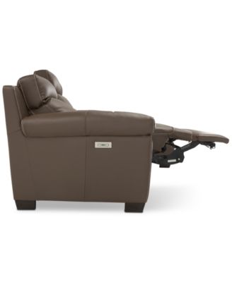 CLOSEOUT! Julius II 3-Pc. Leather Sectional Sofa With 1 Power Recliner, Power Headrests, Chaise And USB Power Outlet