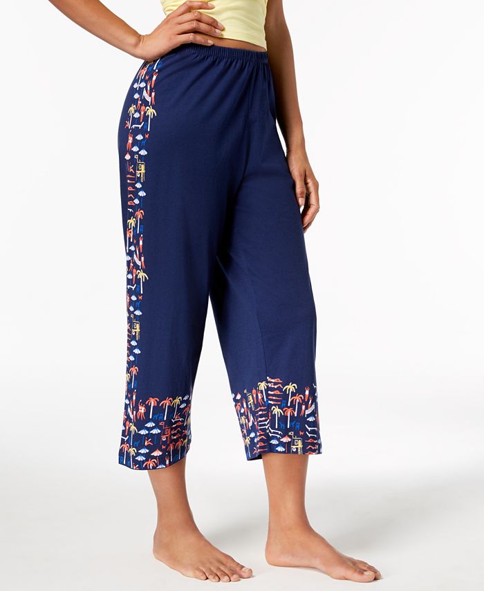 Hue Printed Capri Pajama Pants Macy's