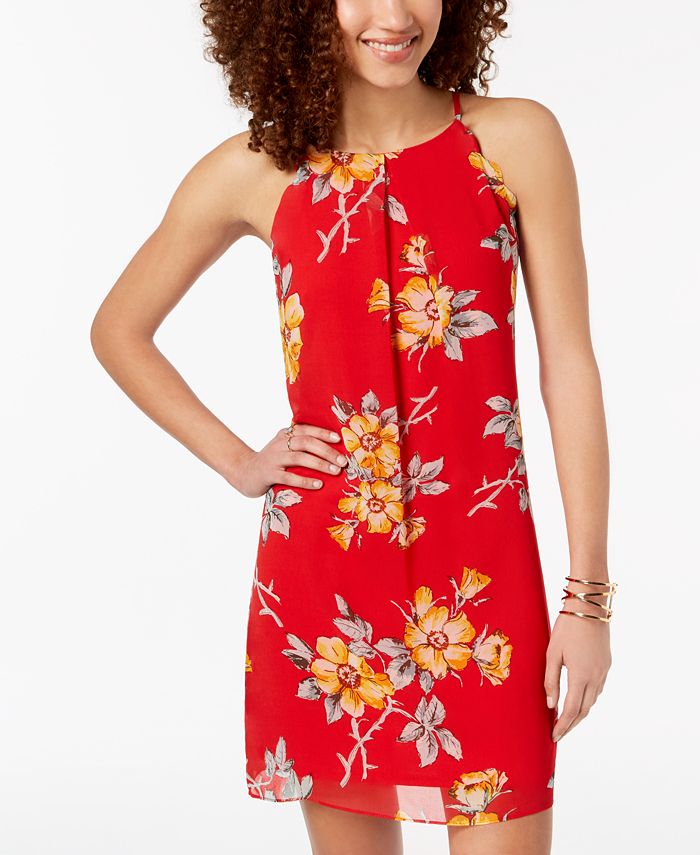 BCX Juniors' FloralPrint Scalloped Dress Macy's