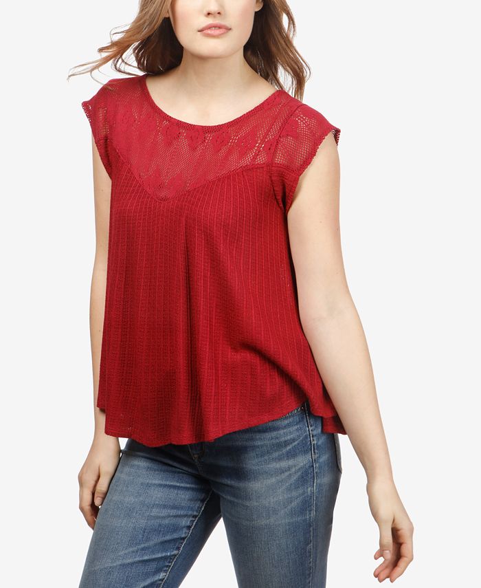 Lucky Brand CrochetDetail Sleeveless Top Macy's