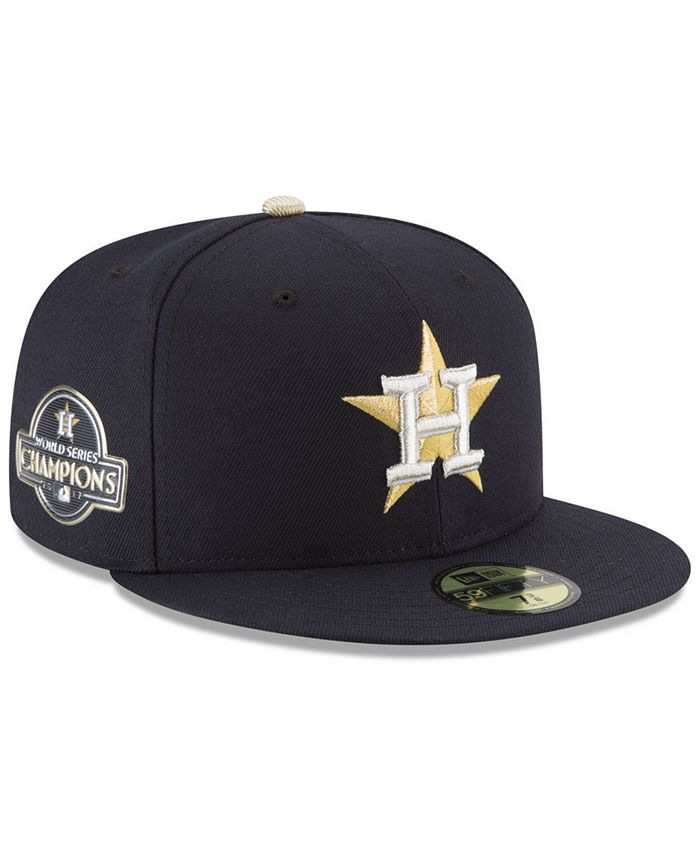New Era Houston Astros World Series Commemorative Gold 59FIFTY Fitted ...