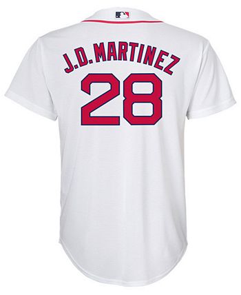 Men's Majestic Boston Red Sox #28 J. D. Martinez Replica Red Alternate Home  Cool Base MLB Jersey