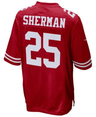 Nike San Francisco 49ers No25 Richard Sherman Black Golden Limited Edition Stitched NFL Jersey