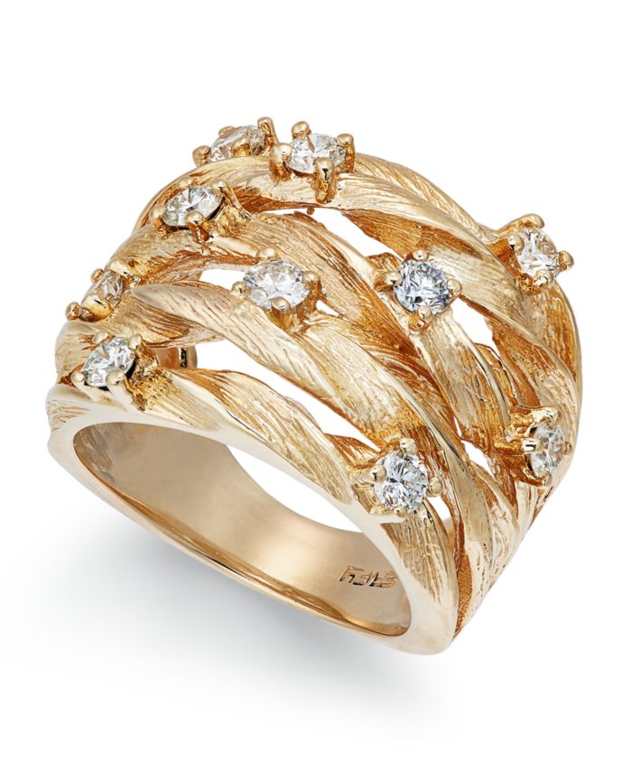 EFFY Collection D'Oro by EFFY® Diamond Woven Ring (1 ct. t.w.) in 14k