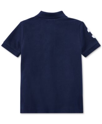 Toddler and Little Boys Big Pony Cotton Mesh Polo