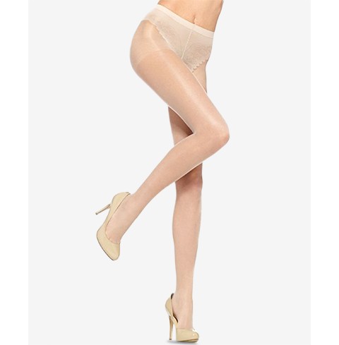 Бельё Hue Women's French Lace Control Top Pantyhose U5970N