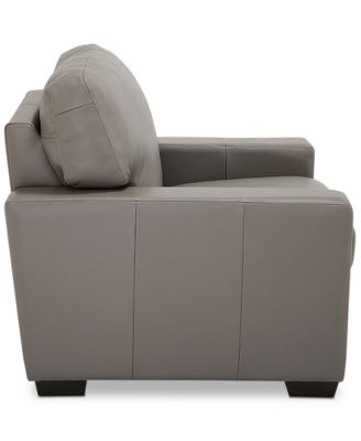 Ennia 36" Leather Armchair, Created for Macy's