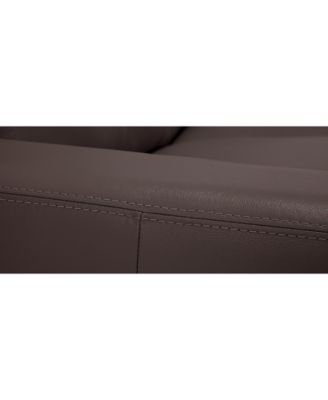 Ennia 82" Leather Queen Sleeper Sofa, Created for Macy's