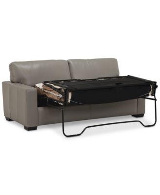 Ennia 75" Leather Full Sleeper, Created for Macy's