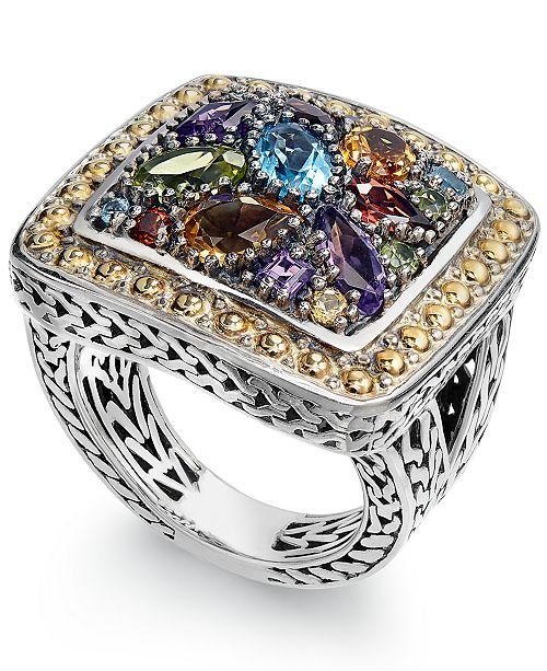 Effy Collection Balissima By Effy Multi Stone Ring In 18k Yellow