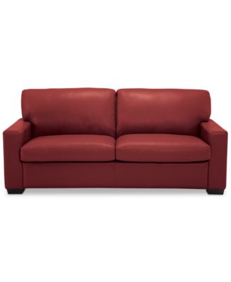 Ennia 75" Leather Full Sleeper