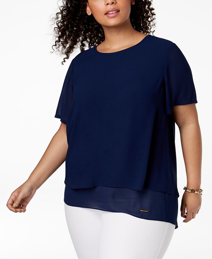 Michael kors split back top hotsell