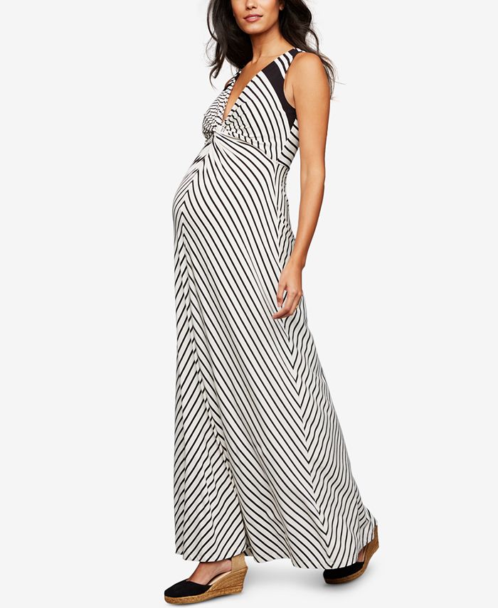 A Pea in the Pod Maternity Twist-Front Maxi Dress & Reviews - Maternity ...