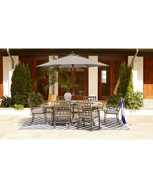 Furniture Highland Outdoor Dining Collection, with Sunbrella® Cushions, Created for Macy&#39;s ...