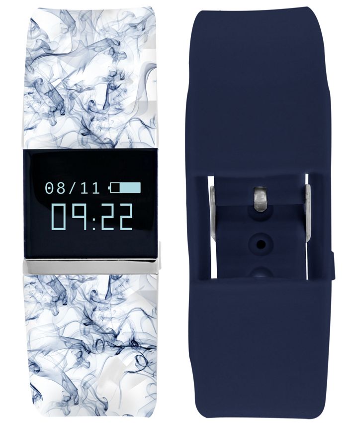 iTouch iFitness Pulse Women's Blue Print & Navy Silicone Strap Smart Watch 18x20mm & Reviews