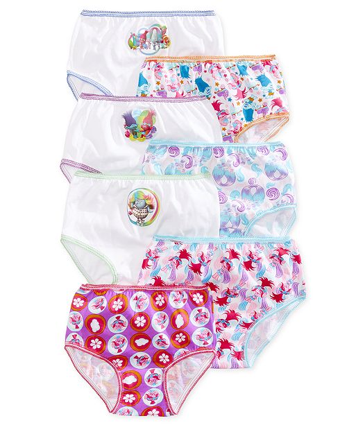 Dc Comics Dreamworks Trolls 7 Pc Cotton Panties Toddler Girls Reviews Underwear Socks Kids Macy S
