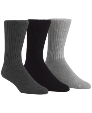 Calvin Klein Men's Cotton Rich Casual Rib Crew Socks 3-Pack