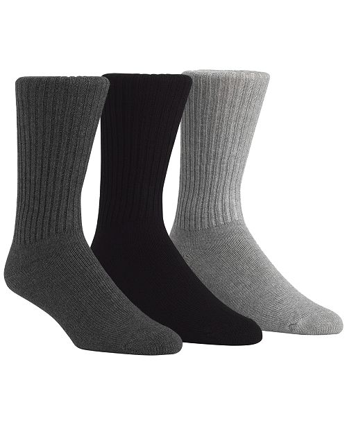 Calvin Klein Men S Cotton Rich Casual Rib Crew Socks 3 Pack