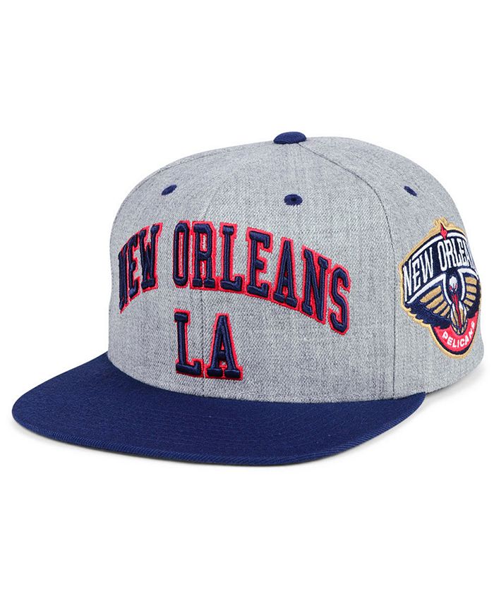Mitchell & Ness New Orleans Pelicans Side Panel Cropped Snapback Cap - Macy's