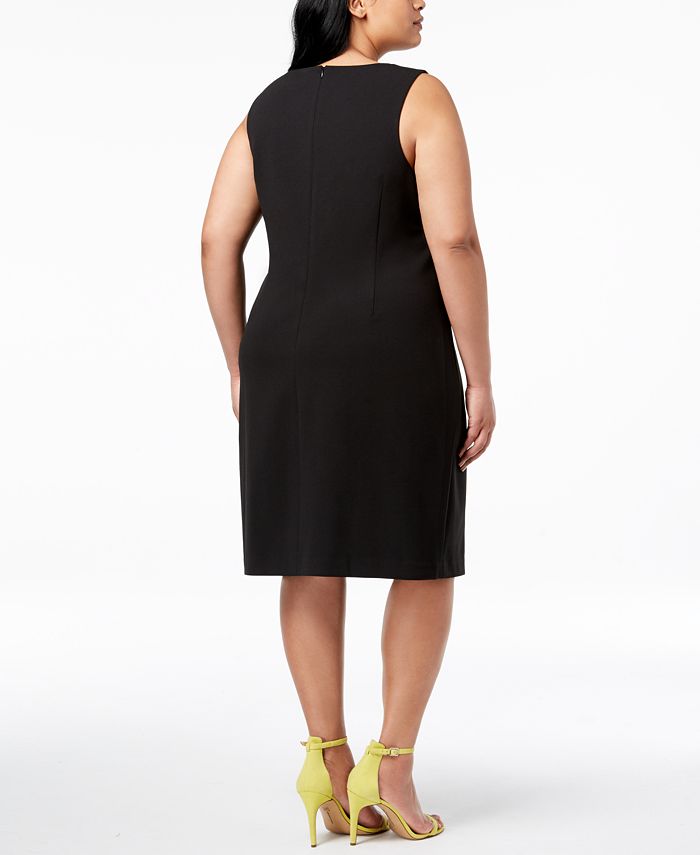 Betsey Johnson Plus Size Embroidered Sheath Dress - Macy's