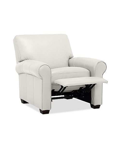 Furniture Orid 36 Leather Pushback Recliner Created For Macy S