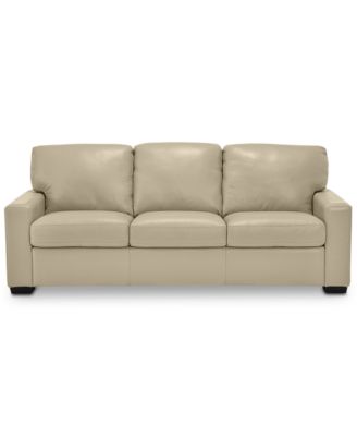 Ennia 82" Leather Queen Sleeper Sofa