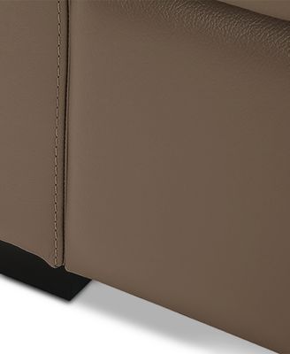 Ennia 82" Leather Sofa, Created for Macy's