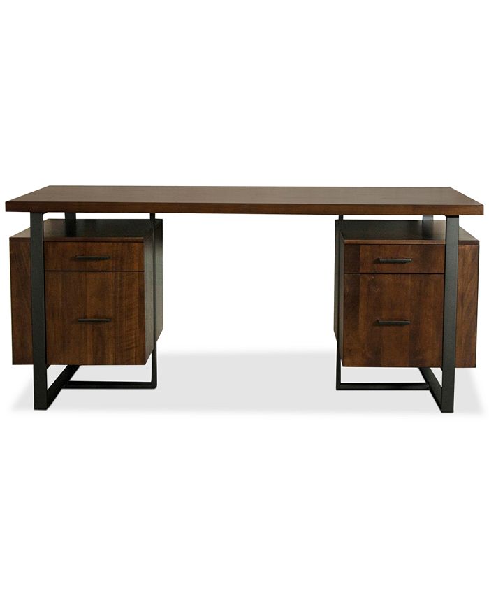 Furniture Valencia Home Office Double Pedestal Desk Macy's