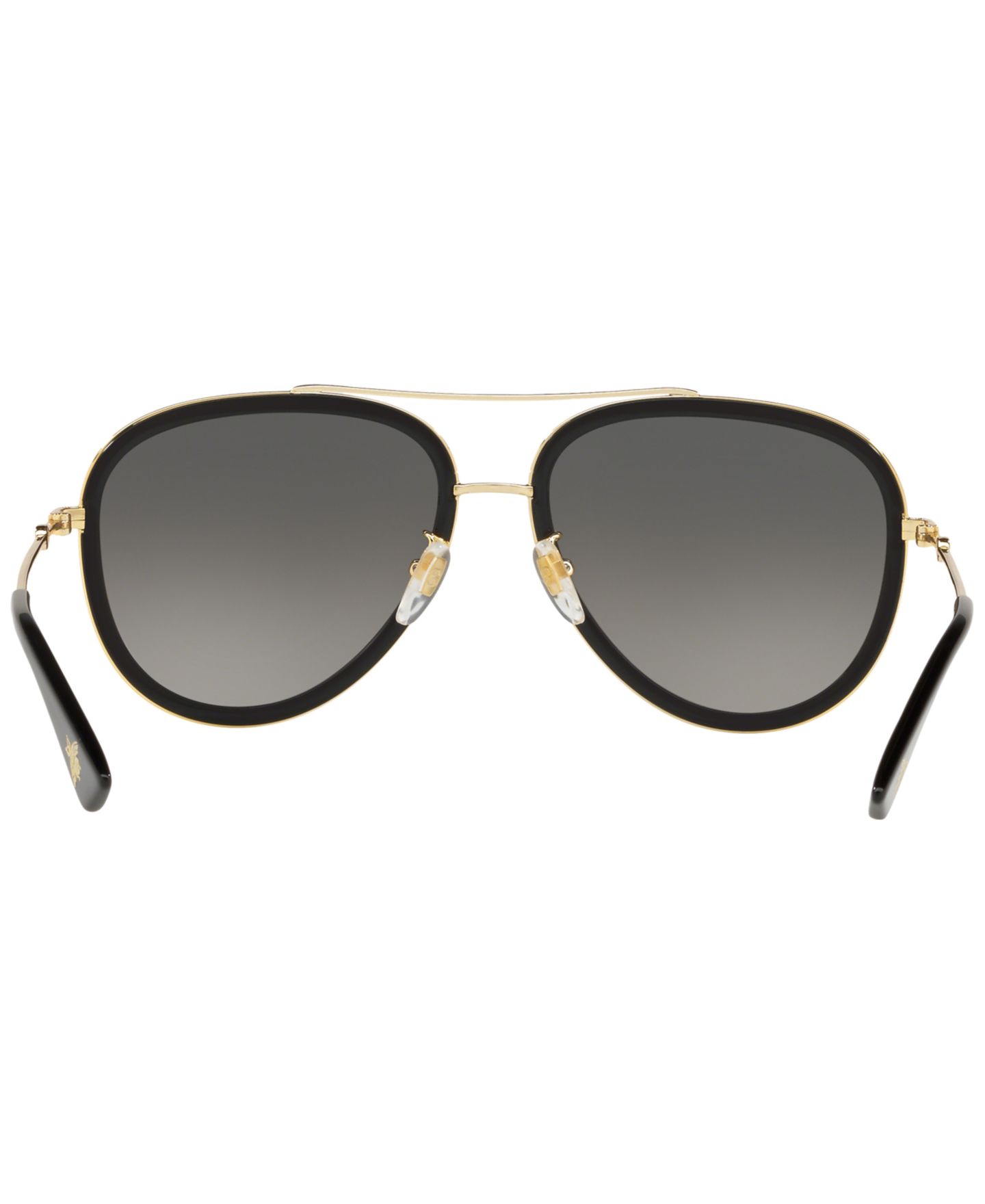 Женские солнцезащитные очки Gucci Polarized Sunglasses, GG0062S, цвет: Золотой чёрный / Серый — фото 5