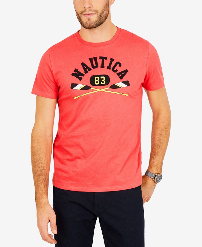 Nautica Men's Crossed Oars Logo-Print T-Shirt - Macy's