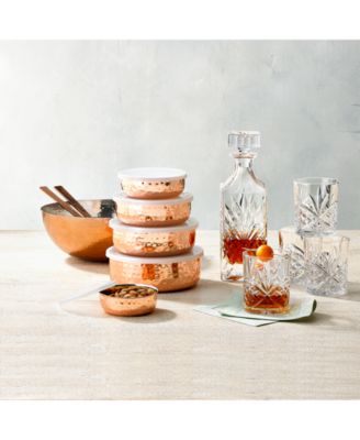 5-Pc. Hammered Copper Storage Bowl Set 